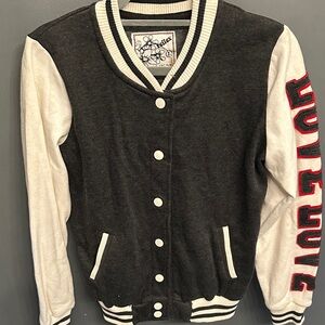 Reflex Black and White Bomber Jacket